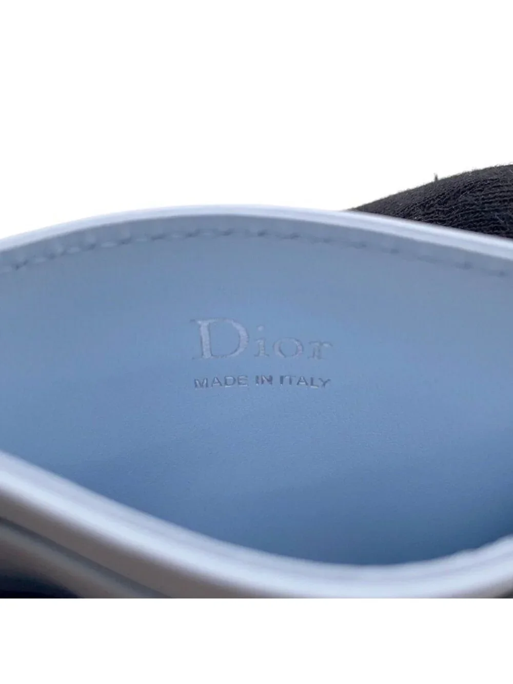 Dior Card Case Oblique Embroidery Lace